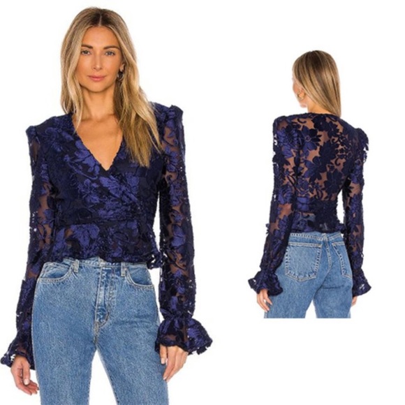 House of Harlow 1960 Tops - House of Harlow 1960 X REVOLVE SOLANA BLOUSE XS